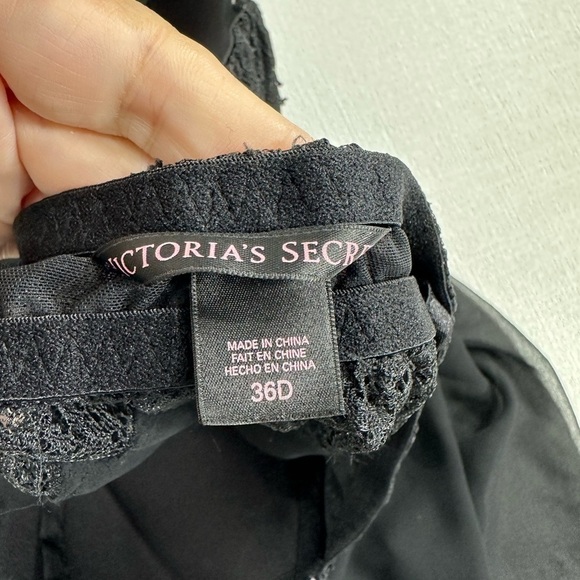 Victoria’s Secret baby doll push up lingerie dress black size 36D - Picture 6 of 7